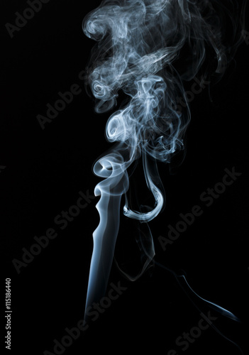 Abstract light smoke on dark background