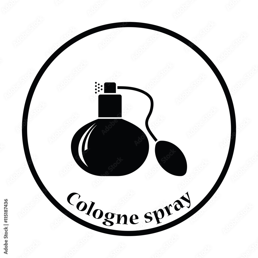 Obraz premium Cologne spray icon