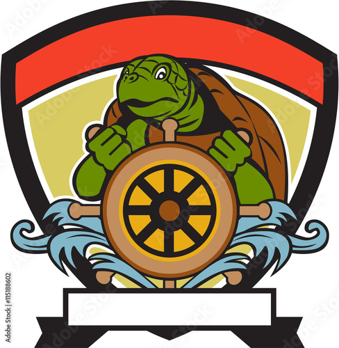 Ridley Turtle At Helm Crest Retro