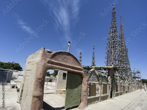 Quadro em tela Watts towers in Los Angeles, California