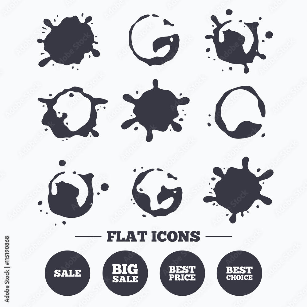 Sale icons. Best choice, price symbols Sale icons. Best choice, price symbols