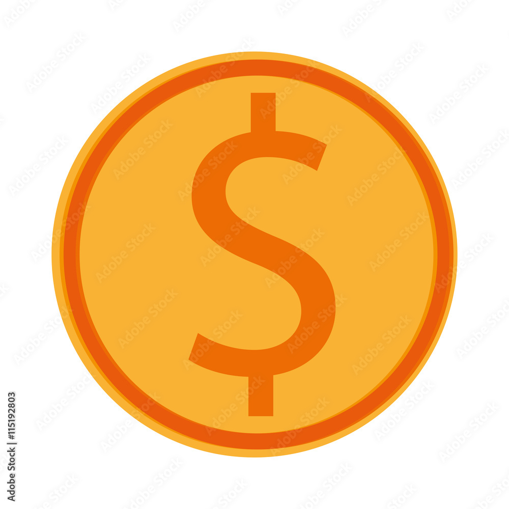 coin with dollar sign icon coin with dollar sign icon