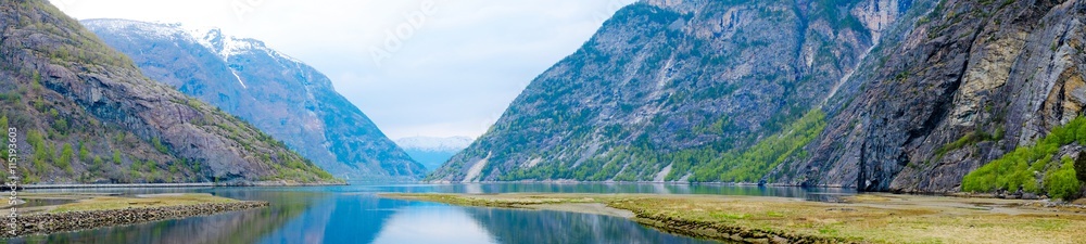 Panorama fjord, norway