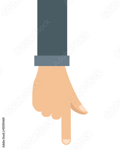 hand pointing with index finger icon