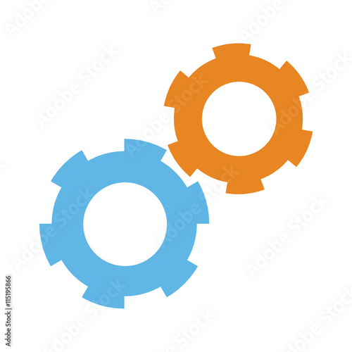 two gears icon