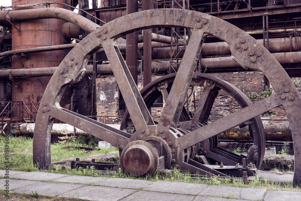 Old wheel sheet bar mill