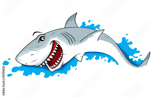 Danger Shark Illustration