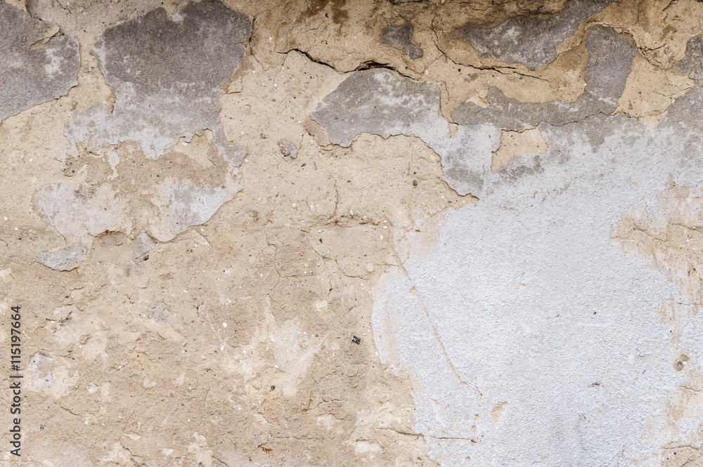 old house wall with cracked plaster old house wall with cracked plaster