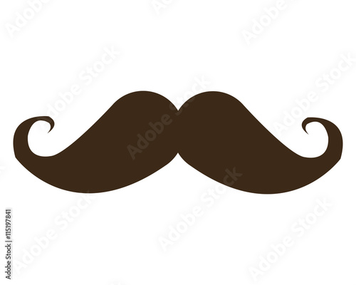 curly mustache icon