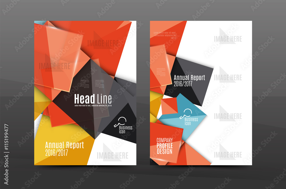 Fototapeta premium Annual report cover