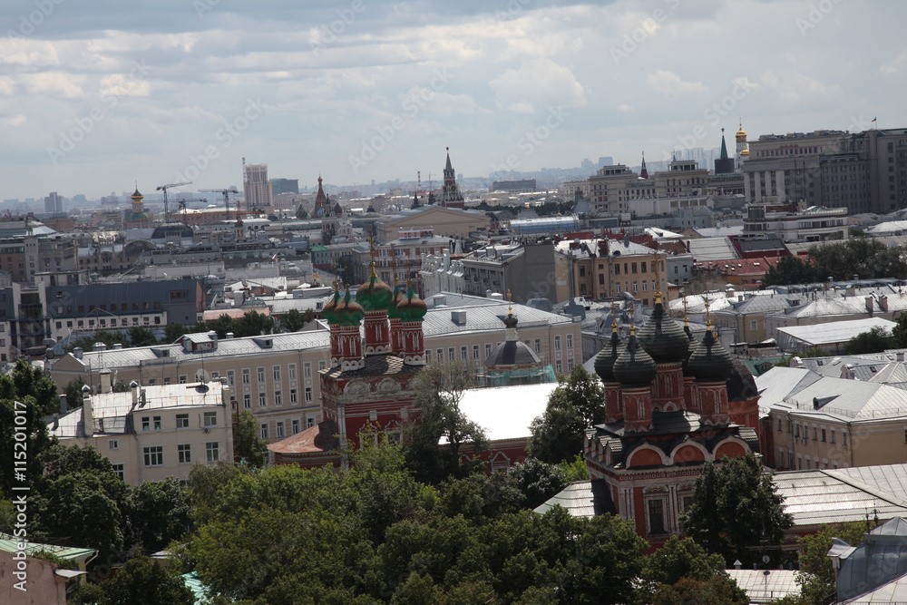 Obraz premium Moscow city center views