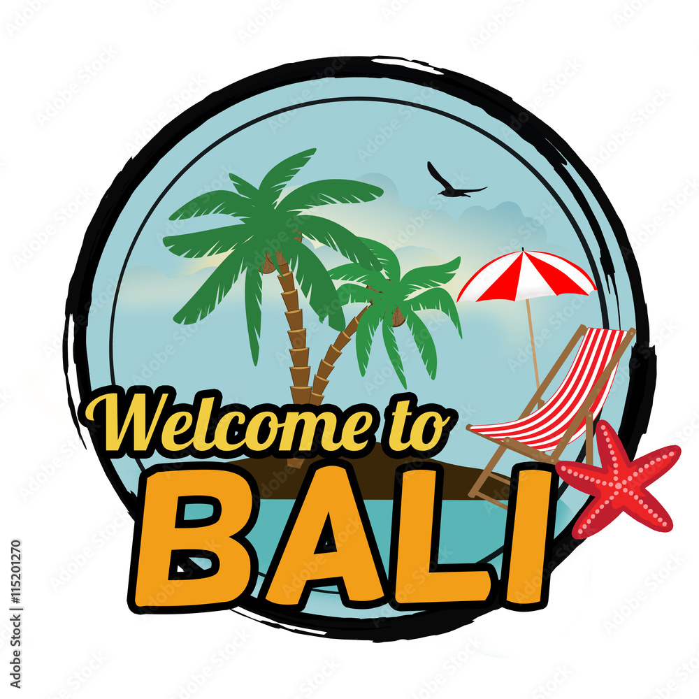 Welcome to Bali sign