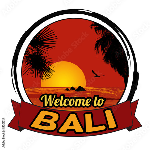 Welcome to Bali sign