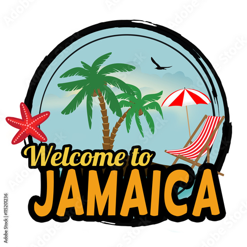 Welcome to Jamaica sign