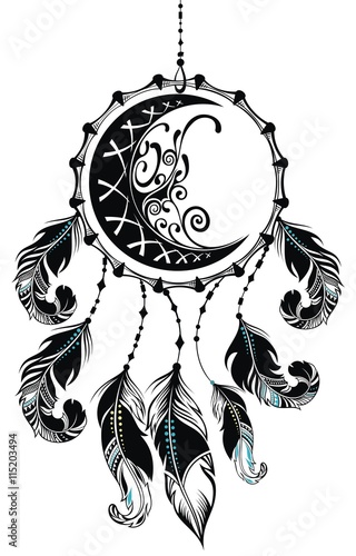 Dream catcher with feathers