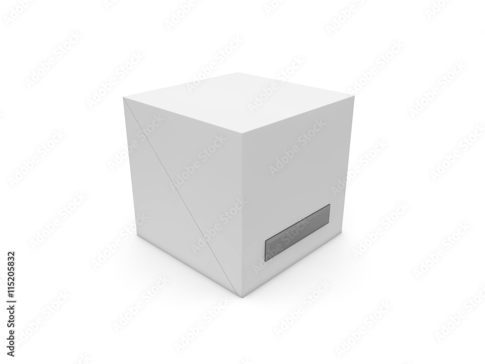 Fototapeta premium jewel box isolated on white background 3D rendering