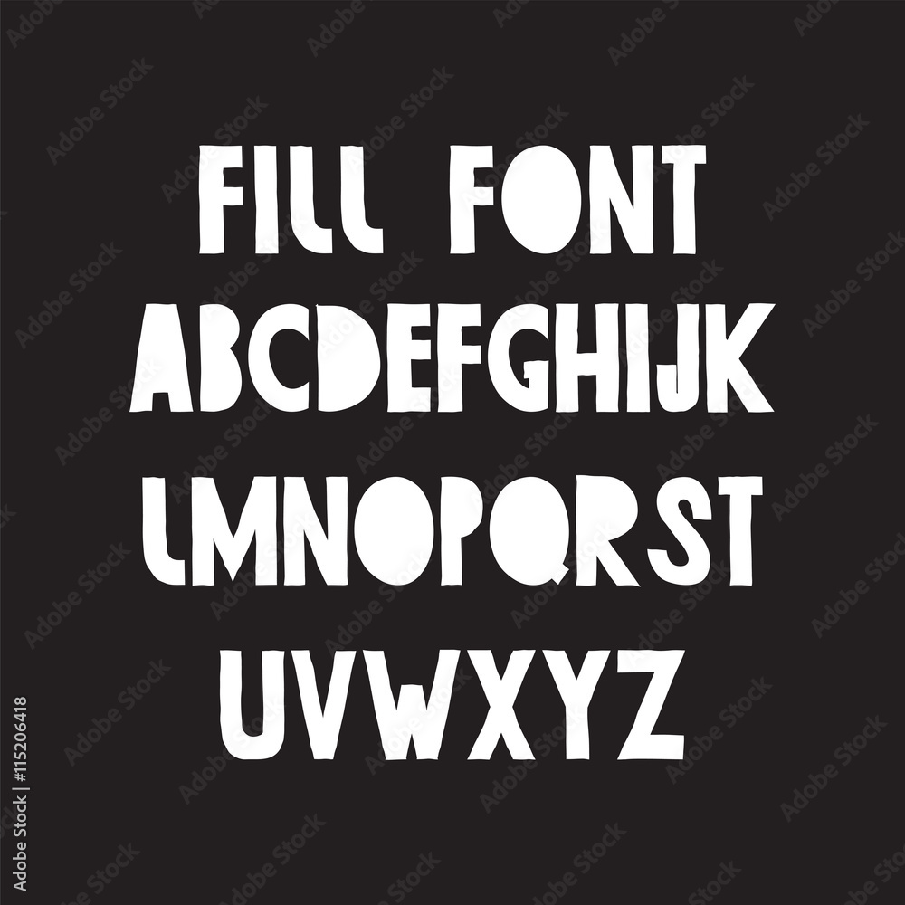 working font