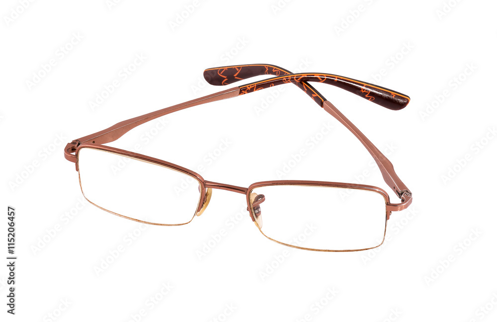 old glasses isolated old glasses isolated