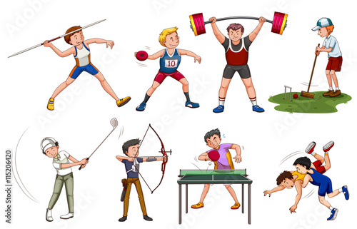 People doing many sports