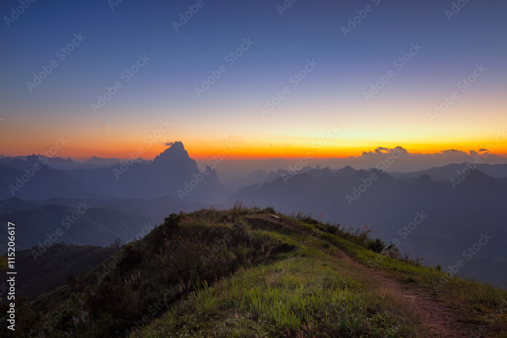 mountain and travel concept in Laos