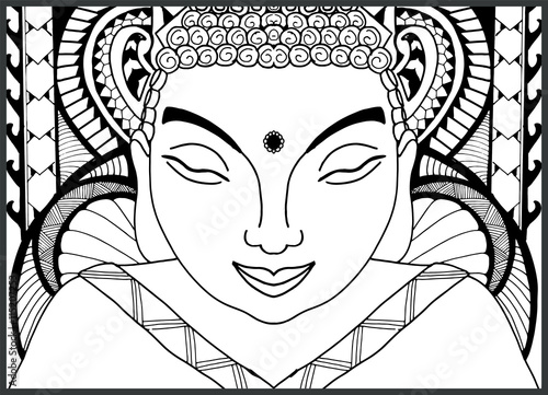 tribal buddha design