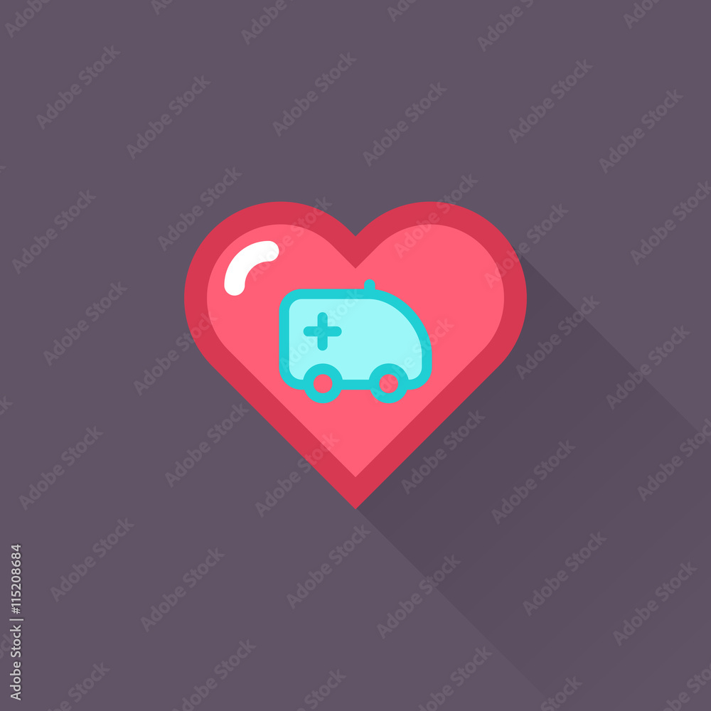 Vector Heart & conceptual icon Vector Heart & conceptual icon
