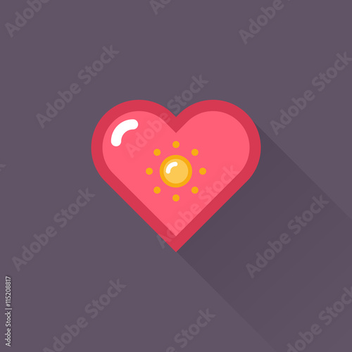 Vector Heart & conceptual icon