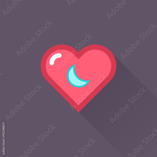 Vector Heart & conceptual icon