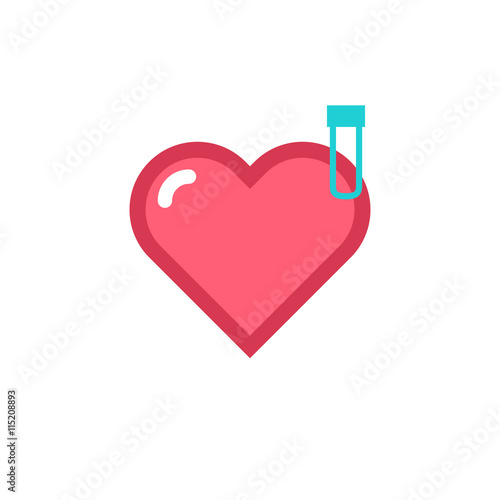 Vector Heart & conceptual icon