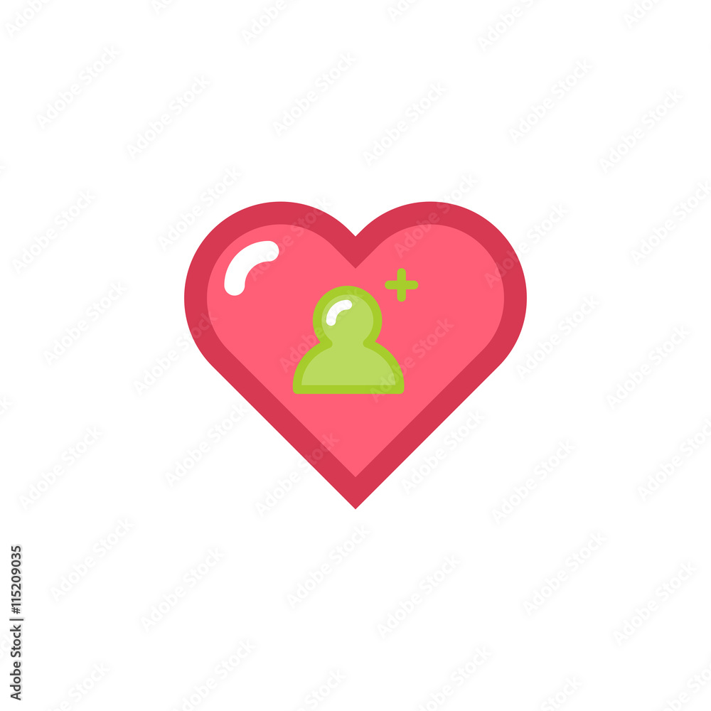 Vector Heart & conceptual icon Vector Heart & conceptual icon