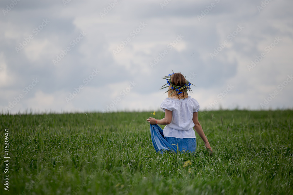 romantic portrait of the beautiful girl with a flower in her hair romantic portrait of the beautiful girl with a flower in her hair