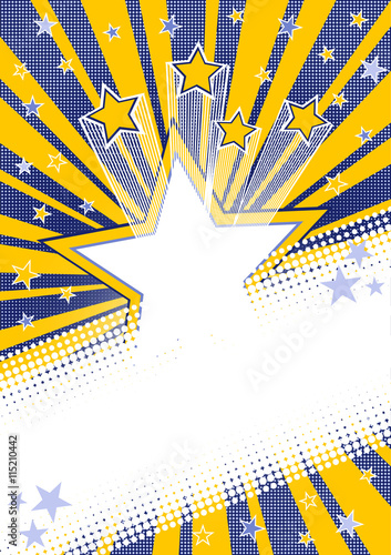 Holiday abstract retro vector background with place for text
