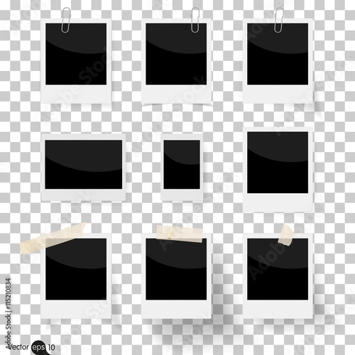 Set of photo frames