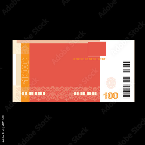 Imaginary papaer money obverse Vector Illustration