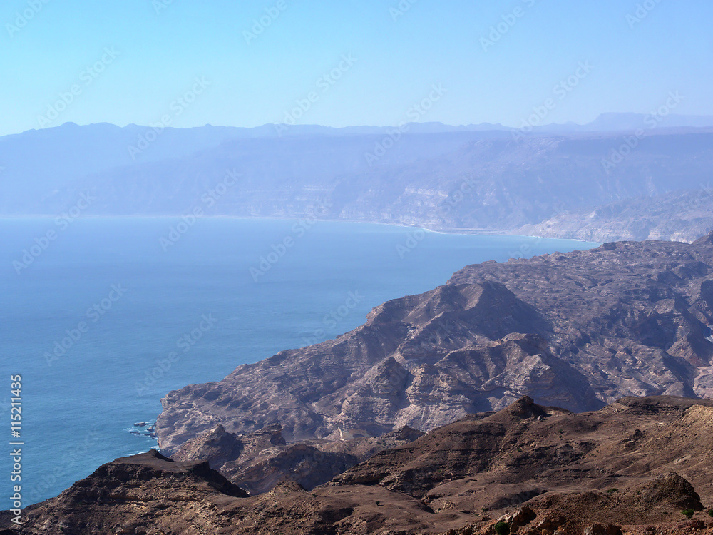 Omani coast near Wadi Snaiq, Dhofar region, Sultanate of Oman
