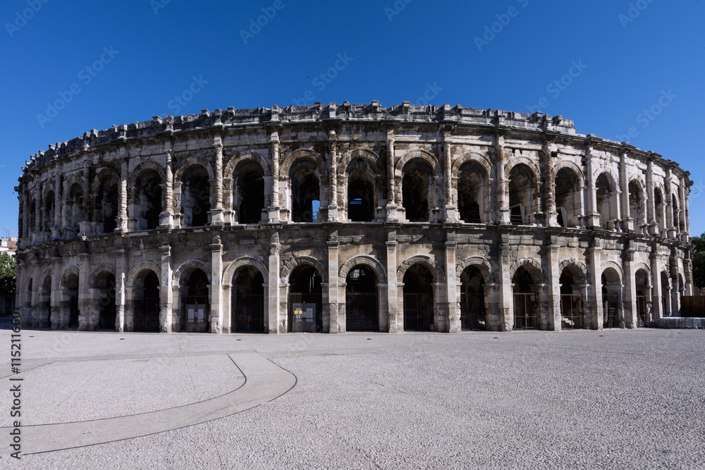 Roman Arena (Amphitheater) in Nimes. France