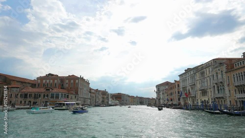 POV of Grand Chanal tour in Venice Italy
