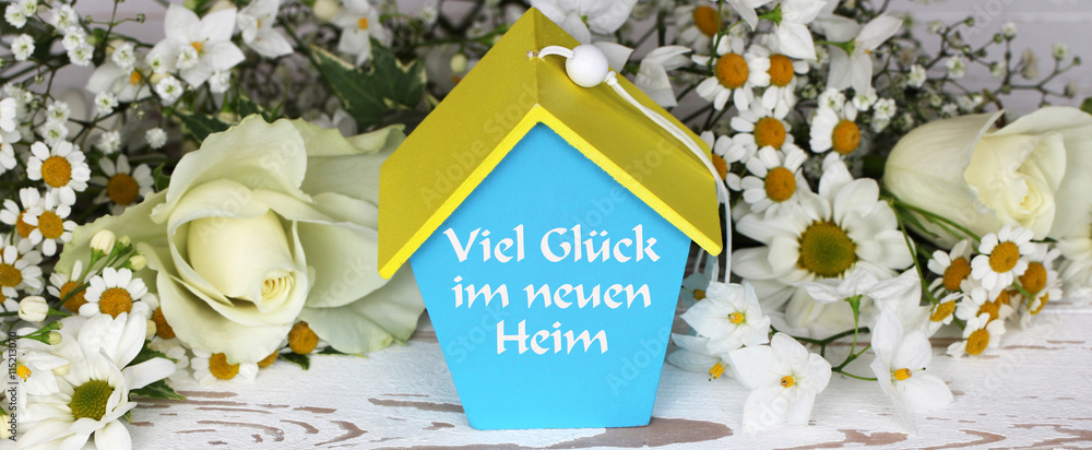 Viel Glück im neuen Heim StockFoto Adobe Stock