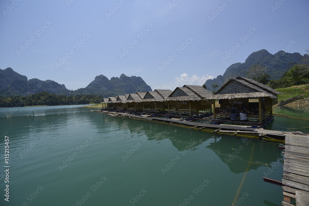 Fototapeta premium resort at at Khao sok National Parc Thailand