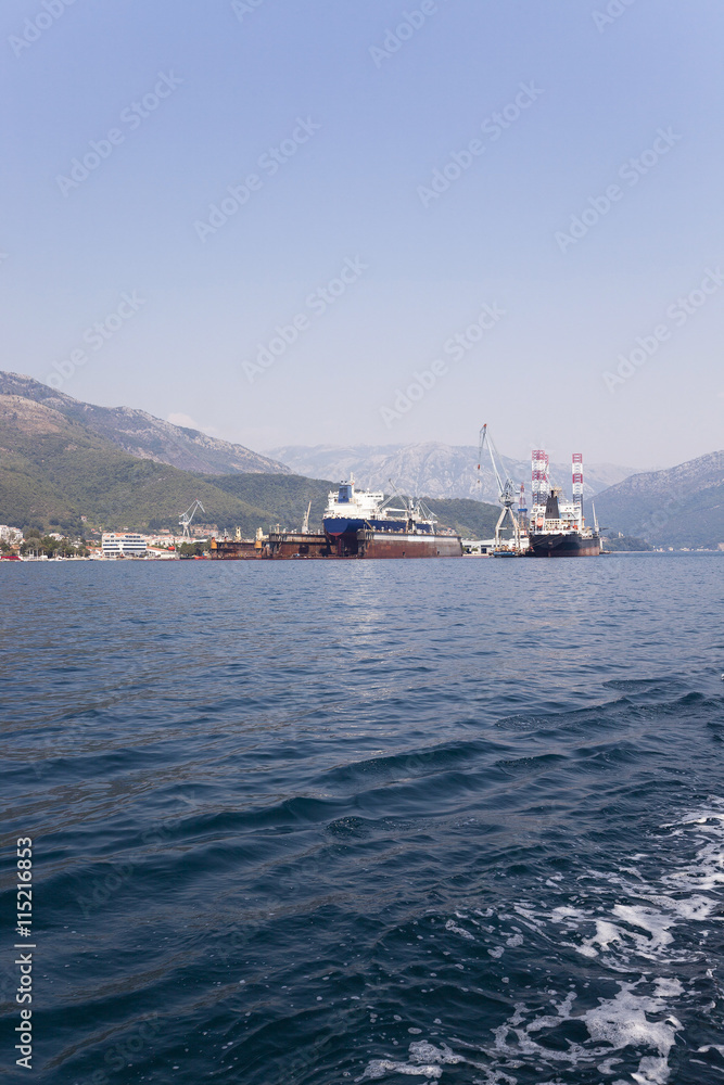 cargo ships. Montenegro
