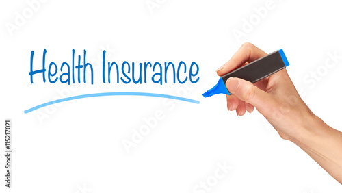 Health Insurance, Induction Training headlines concept.
