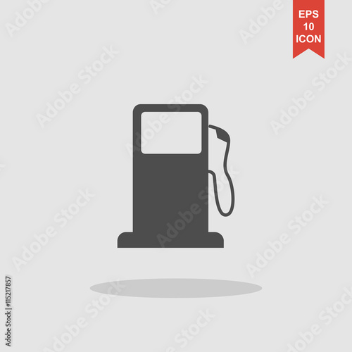 Gasoline pump nozzle sign. Gas station icon.