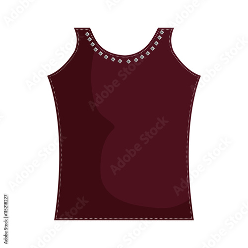 beautiful woman clothes, isolated flat icon vector illustration graphic.