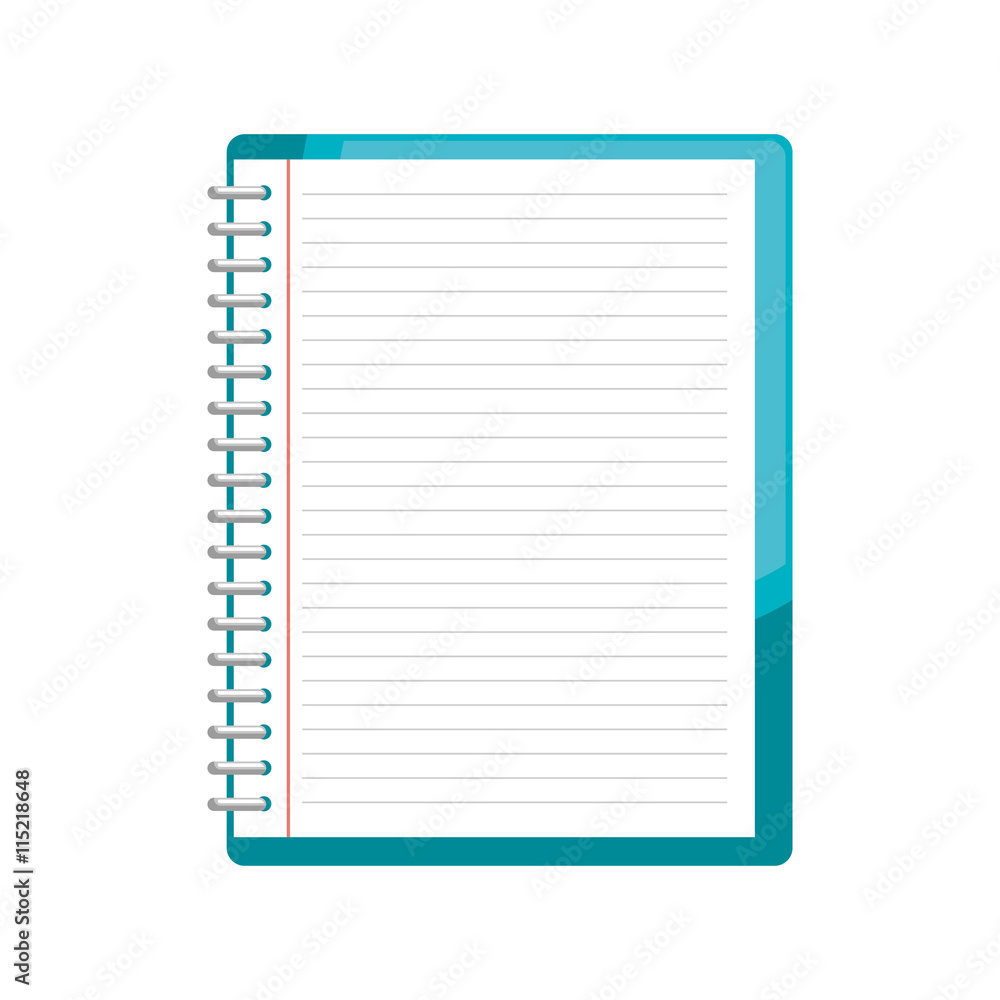 Blue notebook icon, vector illustration graphic design isolated icon. Blue notebook icon, vector illustration graphic design isolated icon.