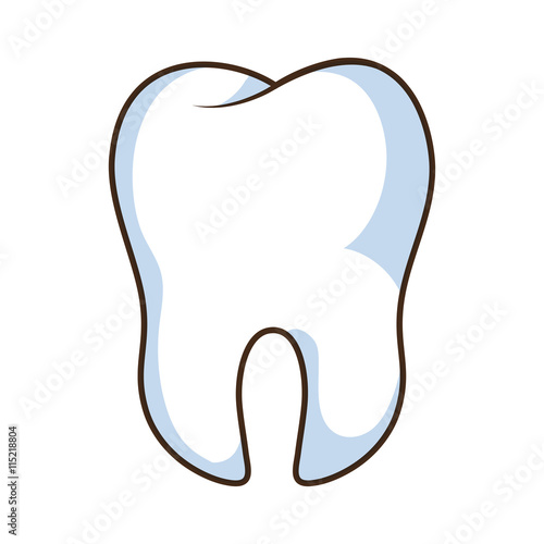 Medical dental care isolated flat icon, vector illustration.
