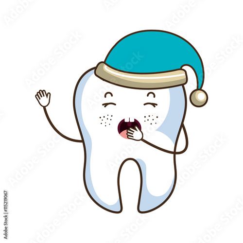 Medical dental care cartoon isolated flat icon, vector illustration.