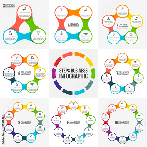 Vector circle infographic.