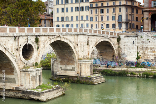 Ponte Sisto (Sisto Bridge) and River Tiber, Rome, Lazio photo