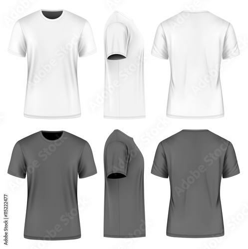 Men short sleeve round neck t-shirt