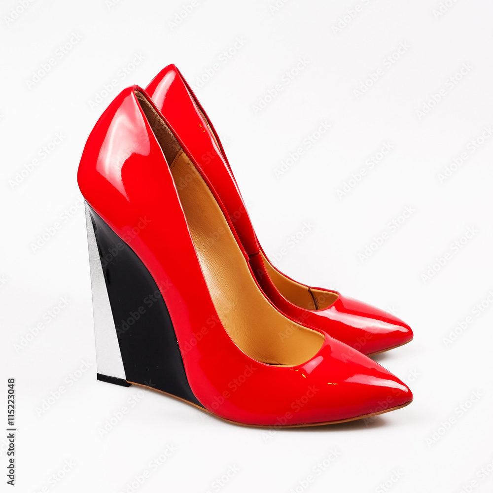 red female shoes red female shoes